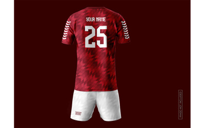 Mockup del kit di maglia da calcio