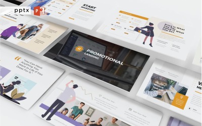 Promotional Landing- PowerPoint Infographics Slide
