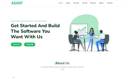 Agant - Multipurpose Landing Page Template