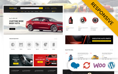 Autonce - адаптивна тема WooCommerce для автозапчастин