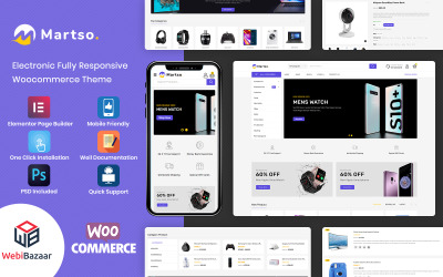 Martso – víceúčelové téma pro elektroniku Premium WooCommerce
