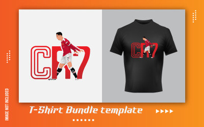 Modern print-ready t-shirt sticker Template