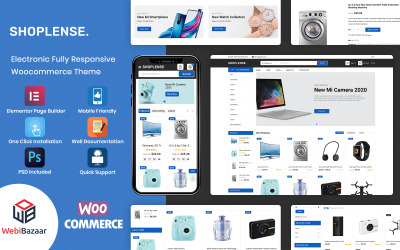Shoplense - 电子产品高级 WooCommerce 主题