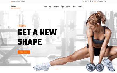 tFitness - Fitness a sport téma WordPress