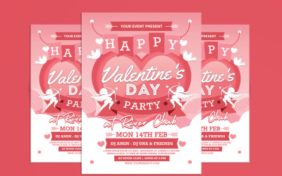 Valentine&#039;s Day Flyer Template