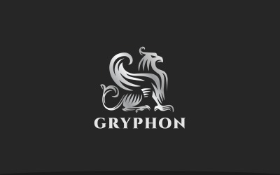 Элегантный шаблон логотипа грифона
