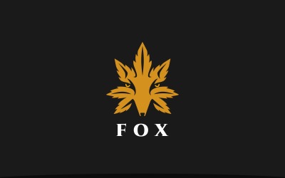 Cannabis Fox Logo Template