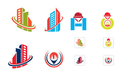 Immobilier-Logo-Bundle- Vector-Template-One in Six