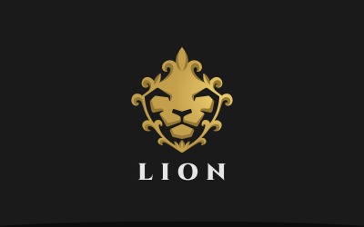 Lion Head Crest Logo sjabloon