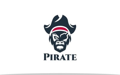Šablona loga Gorilla Pirate