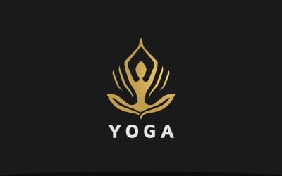 Yoga Meditasyon Logo Şablonu