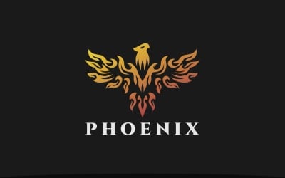 Flame Phoenix Logo šablona