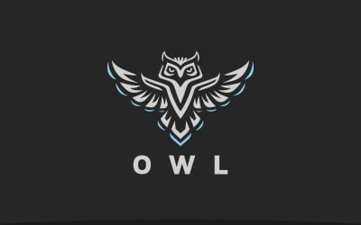 Modern Owl Bird Logo Template