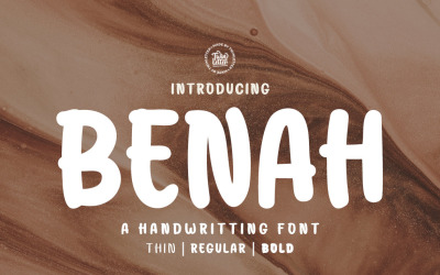 Benah - красивый и экзотический рукописный шрифт