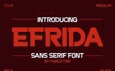 Fuente deportiva Efrida Sanserif