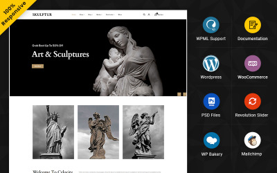 Skulptur – obchod s uměním a sochami WooCommerce responzivní téma
