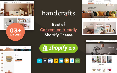 Handcrafts - Домашний декор и мебель для интерьера Shopify 2.0 Адаптивная тема
