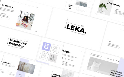 Šablona hlavní myšlenky prezentace Leka