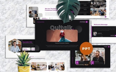 Quitalk - Frilansande Powerpoint