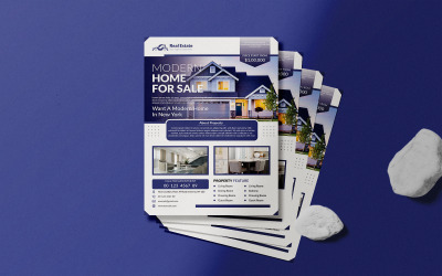 Conception de modèle de flyer de vente à domicile
