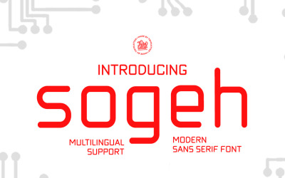 Sogeh - Egyszerű Sanserif betűtípus