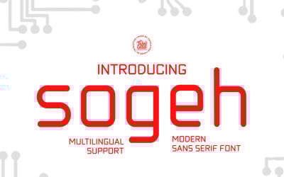Sogeh - Fuente Sanserif simple