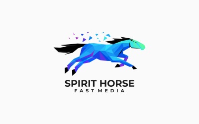 Spirit Horse Low Poly Logo