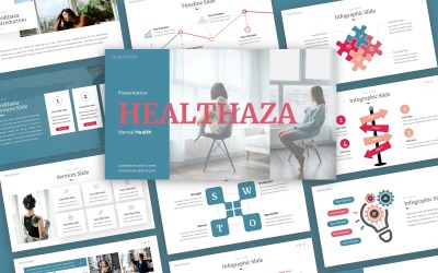 Healthaza - Modello di PowerPoint multiuso di moda