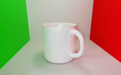 3D Lowpoly Cup-modell GameReady