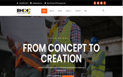 Dcc- Aannemer & Bouwconstructie Elementor Template Kit