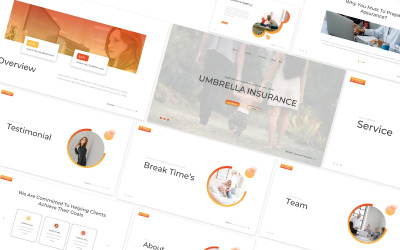 Esernyőbiztosítás Google Slides sablon