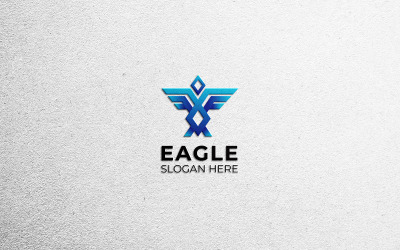Modello di progettazione del logo dell&amp;#39;aquila Vol-1