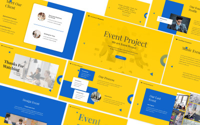 Modello PowerPoint per il progetto di eventi