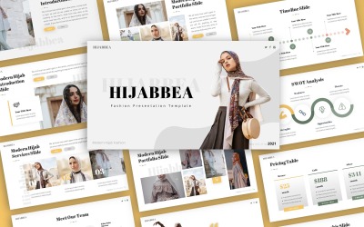 Hijabbea - Mehrzweck-PowerPoint-Vorlage für Mode