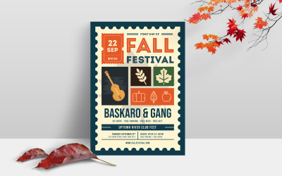 Kreative Herbst-Flyer-Vorlage