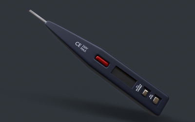 Medidor eléctrico HighPoly modelo 3d