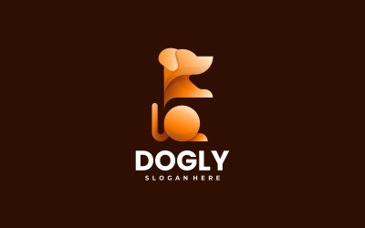 Vector Kutya Gradiens Logo Design