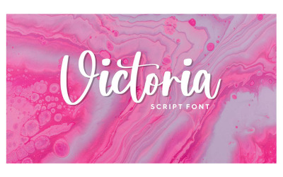 Victoria YH Modern Script Font - Victoria YH Modern Script Font
