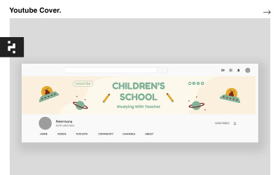 Youtube-Cover-Vorlage für Kinder