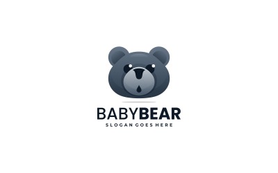 Bebek Ayı Gradyan Logo Tasarımı