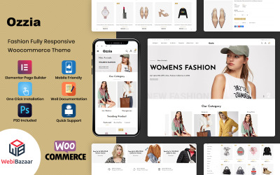 Ozzia - Modewinkelontwerp WooCommerce-thema