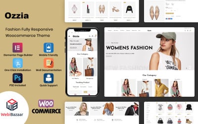 Ozzia - Projekt sklepu modowego Motyw WooCommerce