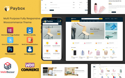 PayBox - багатоцільова тема для супермаркету WooCommerce