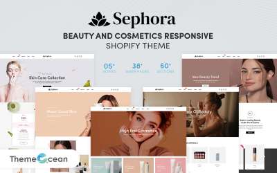 Sephora - Skönhet och kosmetika Responsivt Shopify-tema