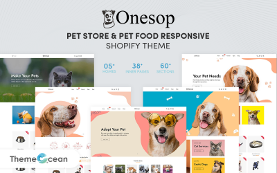 Onesop - Responsive Pet Store & Pet Food Shopify-thema