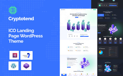 Cryptotend - Тема WordPress для целевой страницы ICO