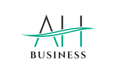 AH Letter Initial Custom Design Logo