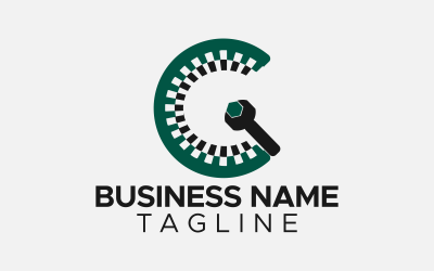 C Letter Initial Custom Design Logo