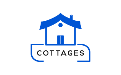 Cottage Logo Design For Real Estate Business