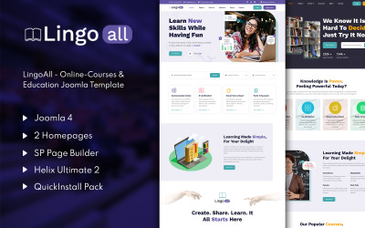 LingoAll - Çevrimiçi Kurslar ve Eğitim Joomla 4 Template